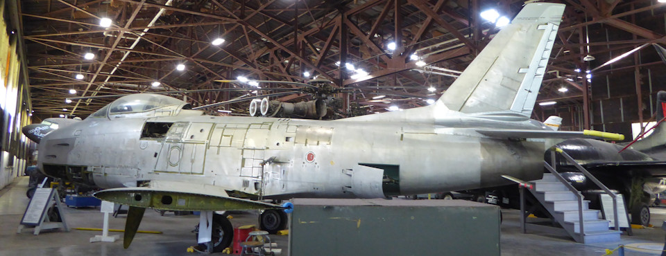 North American F-86 Sabre under reconstruction
