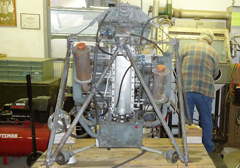 Hiller motor undergoing reconstruction