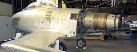 North American F-86 Sabre under reconstruction