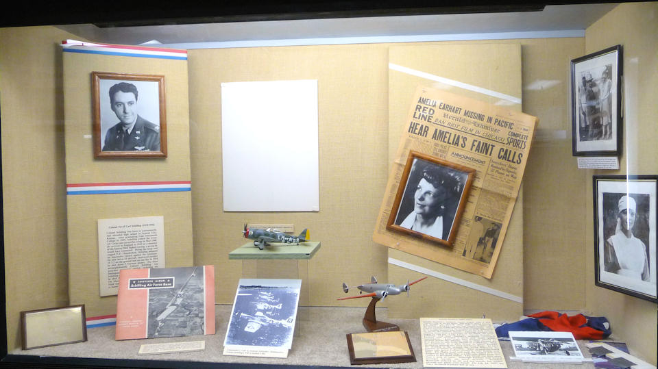 Amelia Earhart exhibit at Combat Air Museum