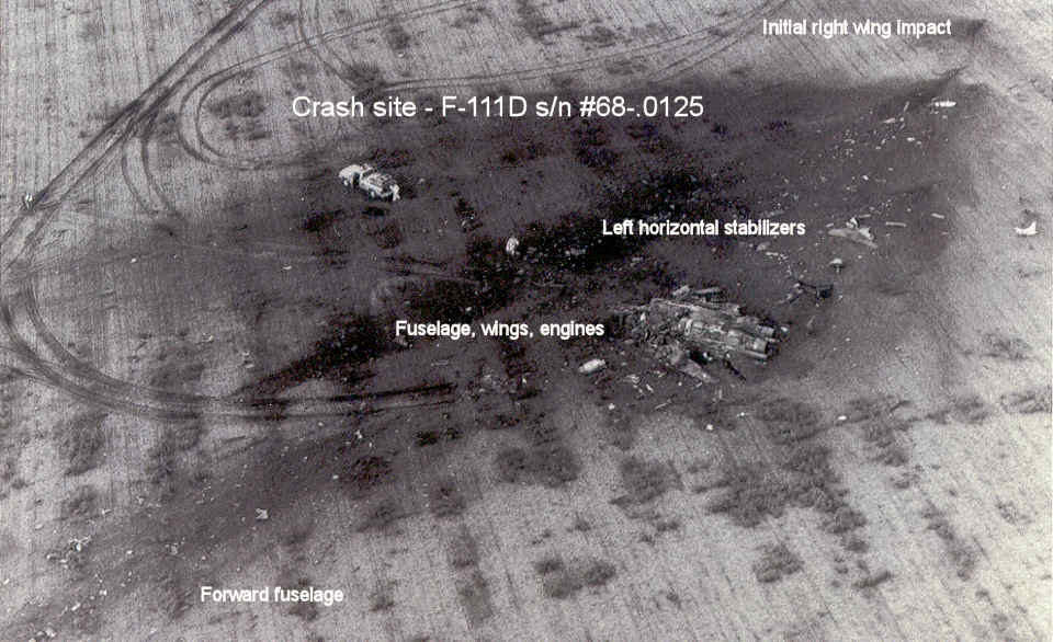 Crash site - F-111D s/n 68-0125