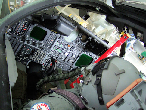 Controls of F-111 escape capsule