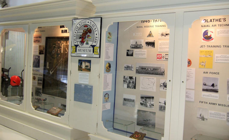 Olathe Naval Air Museum showcase