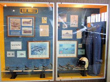 Blue Angels exhibit case
