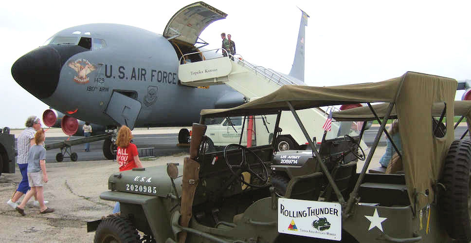 KC-135 and Jeep at Pancake Feed event 2009