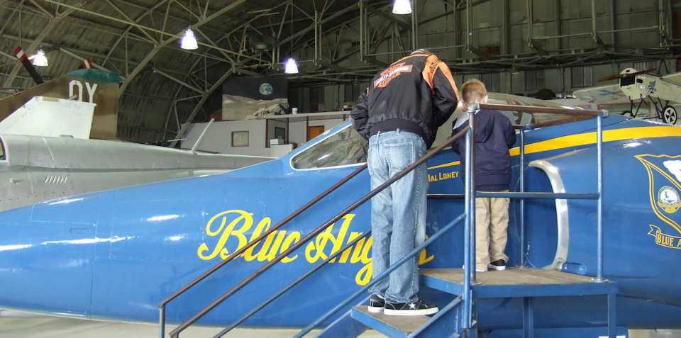 Blue Angel cockpit Inspection