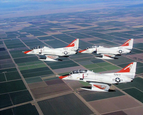 Douglas TA-4J in flight