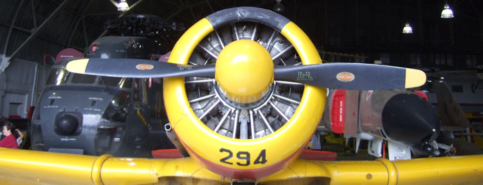 Harvard aircraft - front view