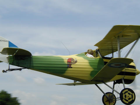 Cockpit of Nieuport 27 replica