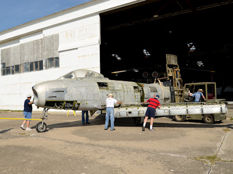 The two parts of the plane coming together