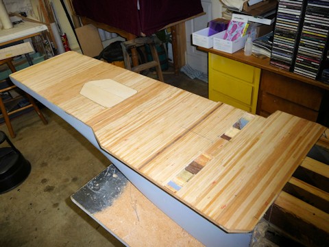 Laying the underdeck, plank by plank