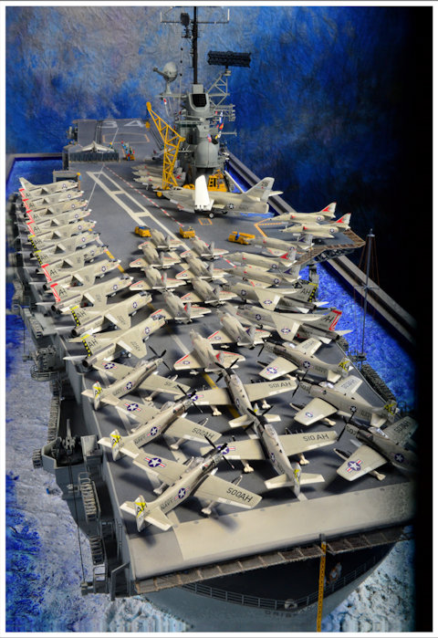Overhead View of the Oriskany model