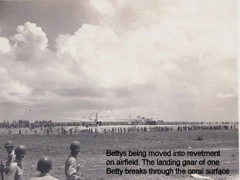 The Bettys are moved to a revetment off of the main runway